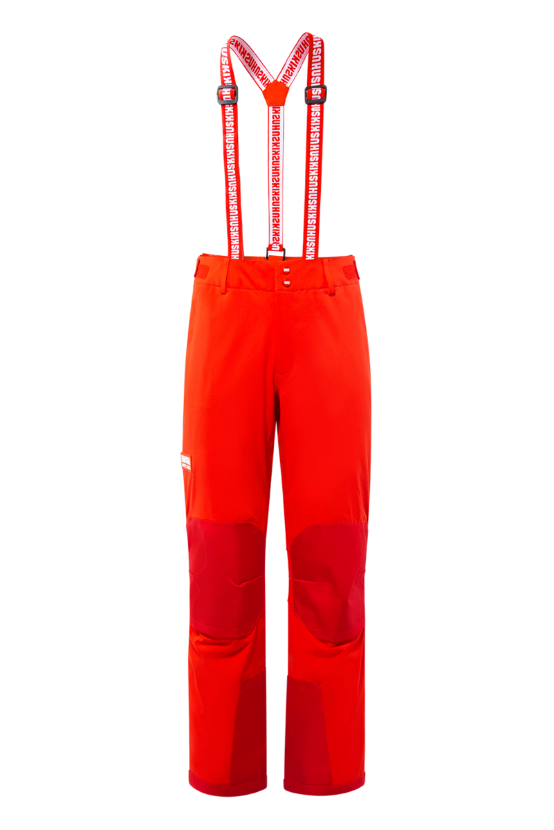 SKI PANTS SIDE ZIP Huski Red M