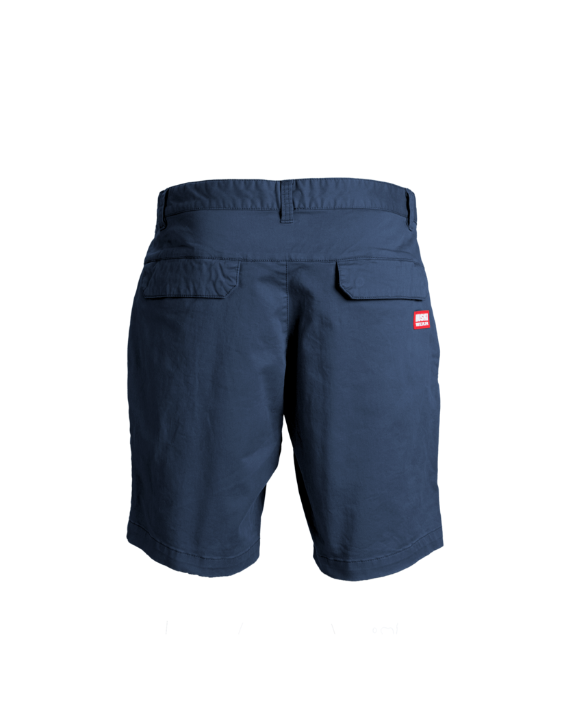 Cotton Shorts Navy Blue M