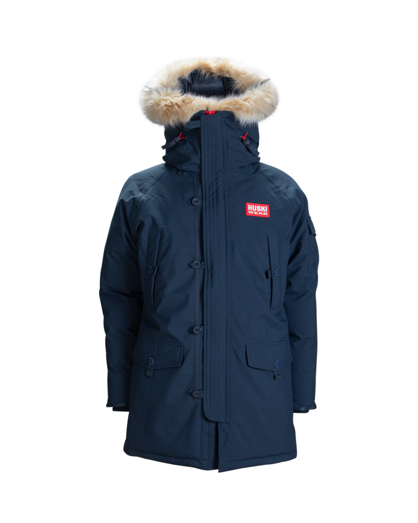 W Arctic Parka Navy Blue S - Huskiwear - - Huski Wear - 100% Klimakompensert  skiklær og Friluftsklær I Norge - - Women - W Arctic Parka Navy Blue S